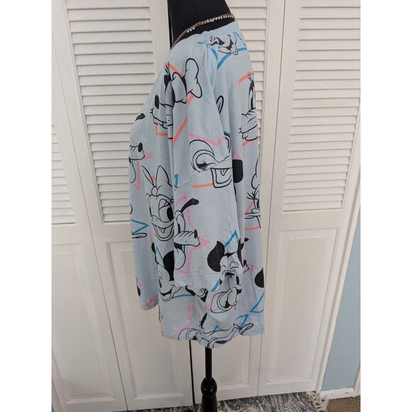 Disney Mickey Mouse T-shirt Women's XL Blue Pink Goofy Daisy Minnie Characters - Picture 8 of 14